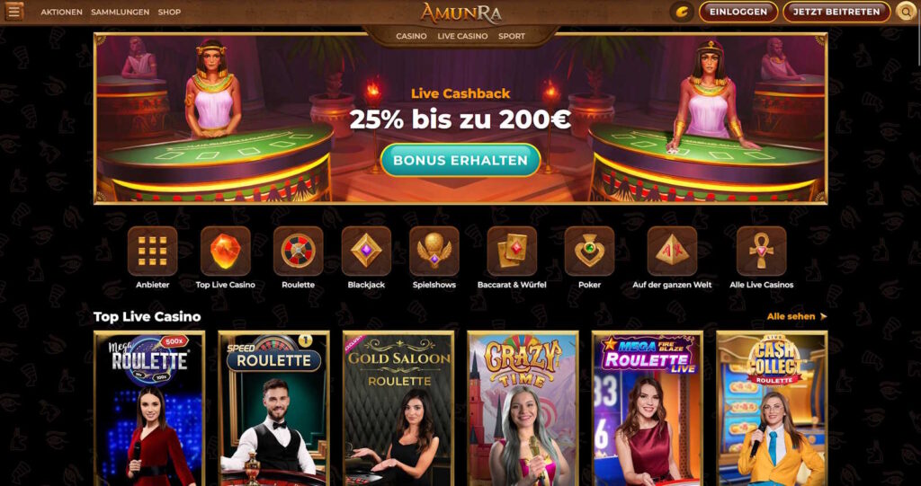 amunra live casino