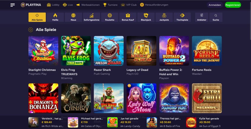 playfina casino spiele