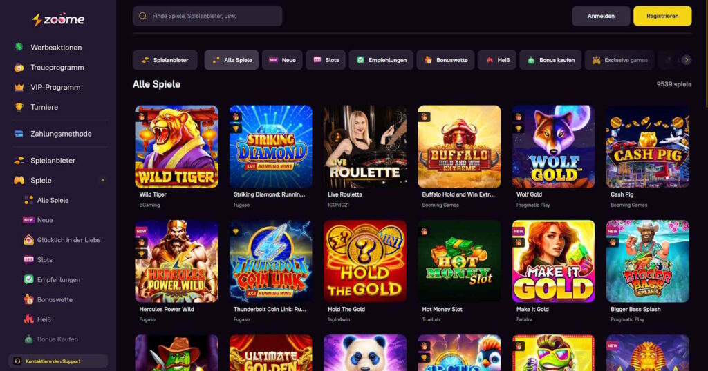 zoome casino spiele