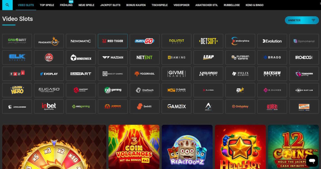 Online Casinos Liste Software